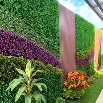 Muro verde decorativo